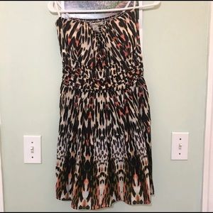 Strapless cheetah print Dress American rag